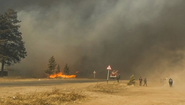 Пожар в Забайкалье
