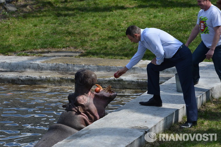 Виталий Кличко посетил столичный зоопарк