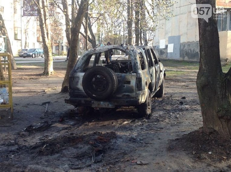 Последствия ночного взрыва в Харькове
