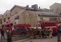 Пожар в российском посольстве в Астане. Видео