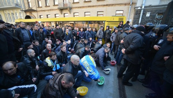 Марш шахтеров в Киеве. Архивное фото