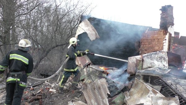 Пожар в Черниговской области