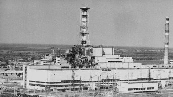 Верхняя часть Чернобыльской атомной электростанции