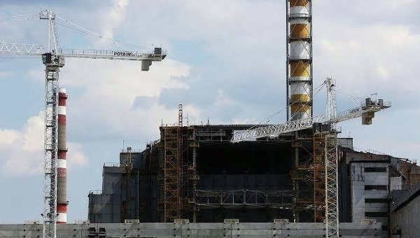 Чернобыльская АЭС. Строительство укрытия