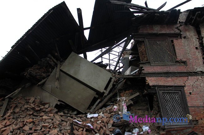 Столица Непала после разрушительного землетрясения