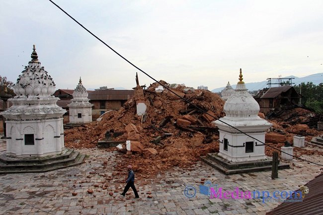 Столица Непала после разрушительного землетрясения
