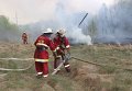 Тушение лесных пожаров в зоне ЧАЭС