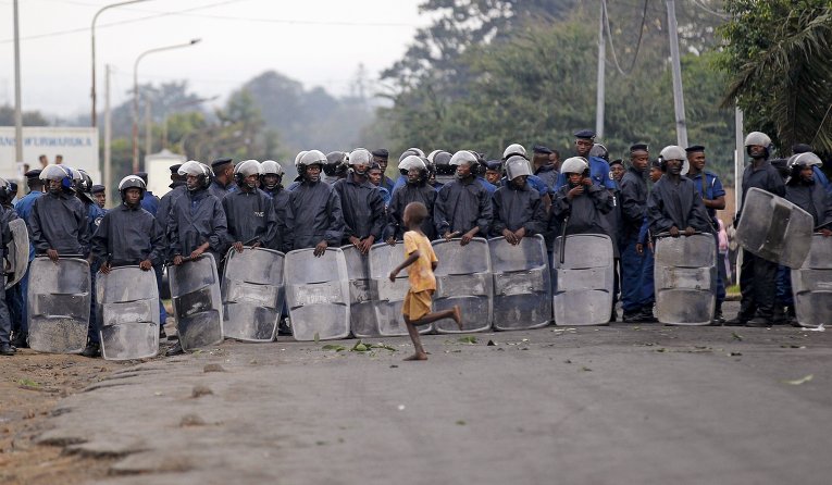 Массовые протесты в Бурунди