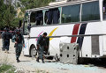 На месте взрыва автобуса в Афганистане