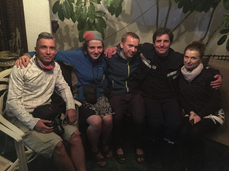 Шкиряк и украинцы, которые оказались в Непале во время землетрясения