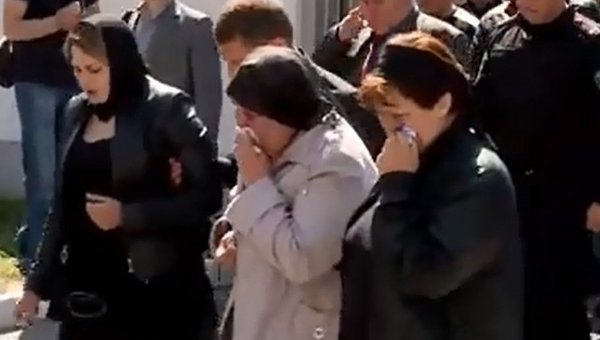 Прощание с погибшими милиционерами в Киеве