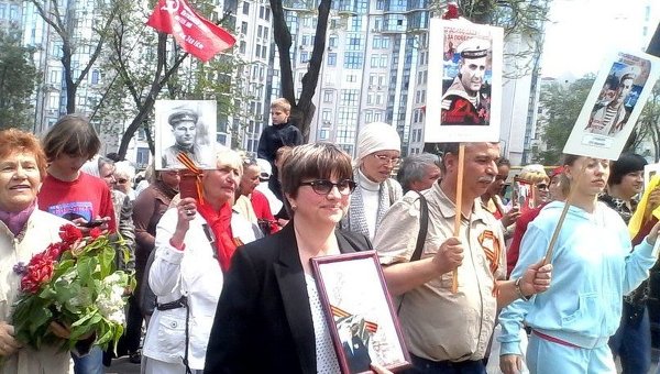 Активисты Куликова поля на Аллее Славы в Одессе