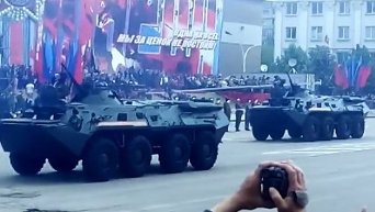 Парад в Луганске ко Дню Победы