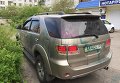 Облитый зеленкой автомобиль председателя Дарницкой райадминистрации Геннадия Синцова