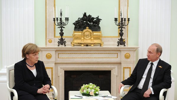Владимир Путин и Ангела.Меркель