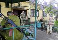 Украинские военнослужащие в г. Счастье Луганской области