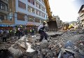В Катманду продолжается разбор завалов после предыдущего землетрясения