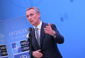 Генеральный секретарь НАТО Йенс Столтенберг на встрече глав МИД стран-членов НАТО