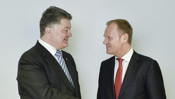 Петр Порошенко и Дональд Туск