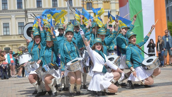 Празднование Дня Европы в Киеве
