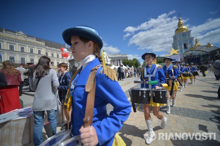 Празднование Дня Европы в Киеве