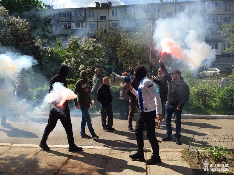 Акция протеста у здания Киевского райсуда Полтавы