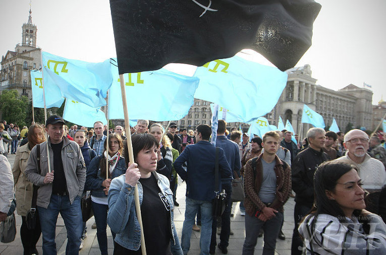 Митинг-реквием по случаю 71-ой годовщины депортации крымских татар