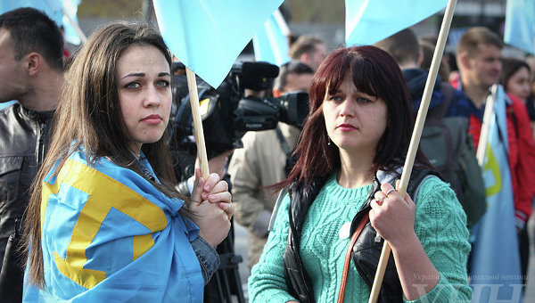 Митинг крымских татар. Архивное фото