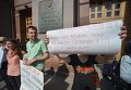 У КГГА проходят два митинга из-за строительства на Осокорках