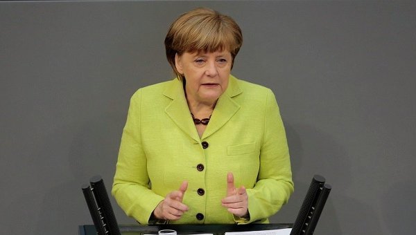 Канцлер ФРГ Ангела Меркель на саммите ЕС в Риге