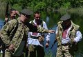 Военнослужащие 24 отдельного штурмового батальона ВСУ в День вышиванки