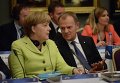 Ангела Меркель и Дональд Туск на саммите Восточного партнерства в Риге