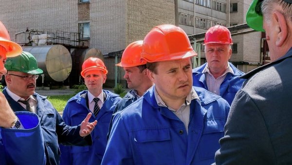 Владимир Демчишин (в центре) на ГП Восточный горно-обогатительный комбинат