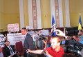 Мэр Киева Виталий Кличко на общественных слушаниях в КГГА