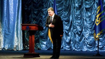 Порошенко и Тимошенко на конкурсе знатоков украинского языка