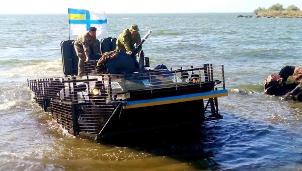 Занятия ВМС Украины по морской десантной подготовке