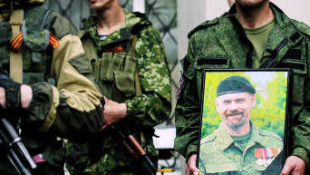 Похороны командира батальона Призрак Алексея Мозгового и его сослуживцев