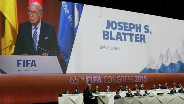Йозеф Блаттер на конгрессе ФИФА в Цюрихе