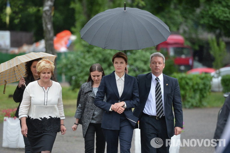 Марина Порошенко на последнем звонке в Киеве