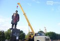 Демонтаж памятника Владимиру Ленину в Славянске