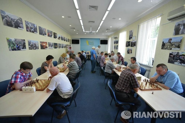 Товарищеская встреча по шахматам между сборными командами Национального союза журналистов Украины и Ассоциации народных депутатов Украины