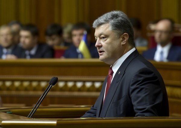 Президент Украины Петр Порошенко в Верховной Раде Украины