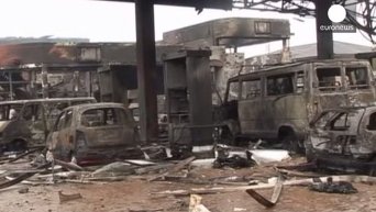 Взрыв на АЗС в Гане. Видео