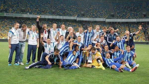Динамо празднует победу в Кубке Украины