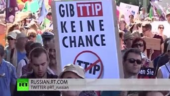 Протесты в Германии накануне саммит G7. Видео