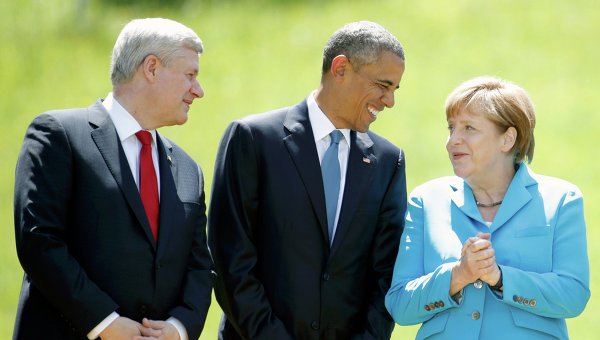 Харпер, Обама и Меркель