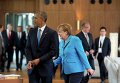 Обама и Меркель прибыли на первую рабочую сессию саммита G7