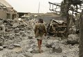Развалины дома генерала армии Йемена после бомбардировки.