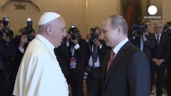 Папа Римский призвал Путина следовать искренним намерениям. Видео