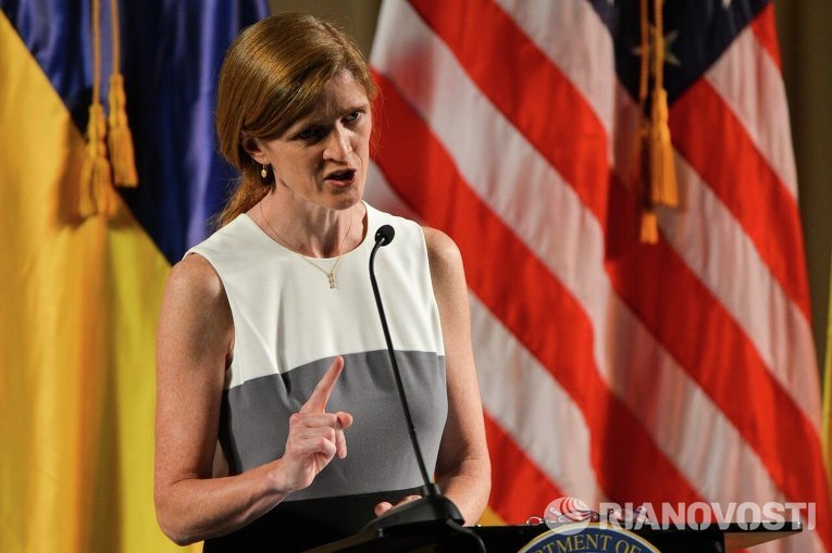 Посол США при ООН Саманта Пауэр выступила с речью в Киеве